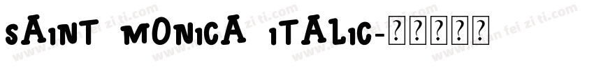 Saint Monica Italic字体转换